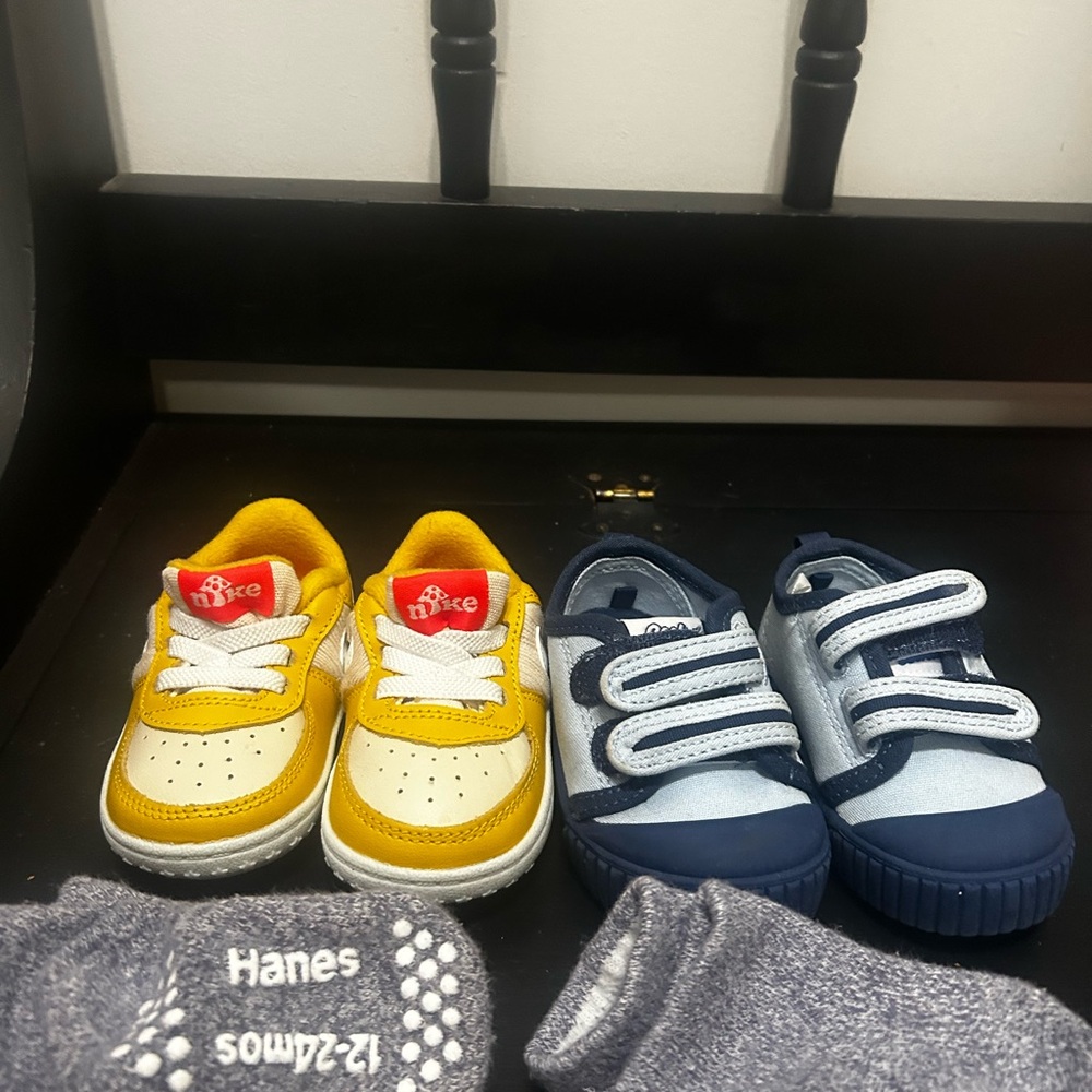 (2) Nike Force 1 Toggle SE toddler sneakers & wonder nation new (4c)
